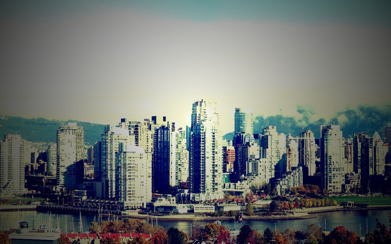 Панорама города обои