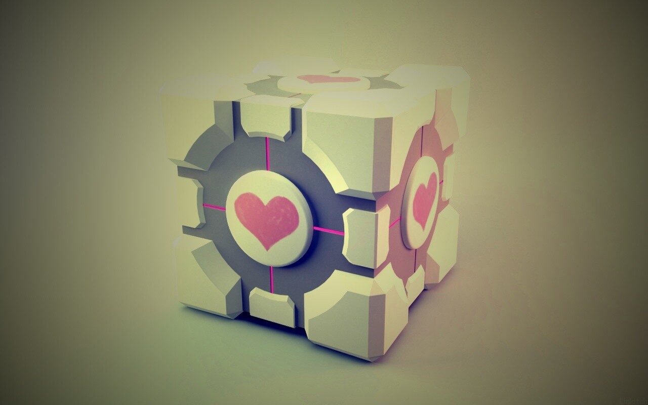 Взвешенный куб-компаньон обои