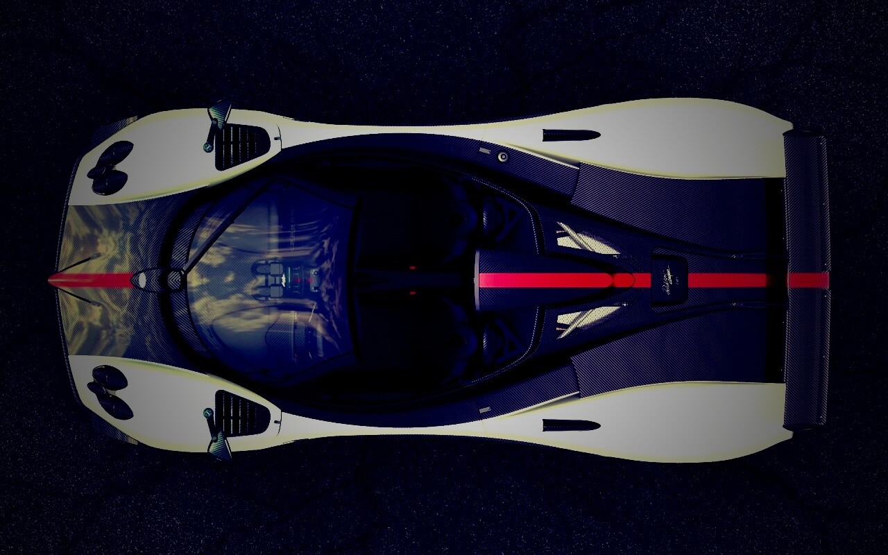 Пагани Зонда вид сверху обои