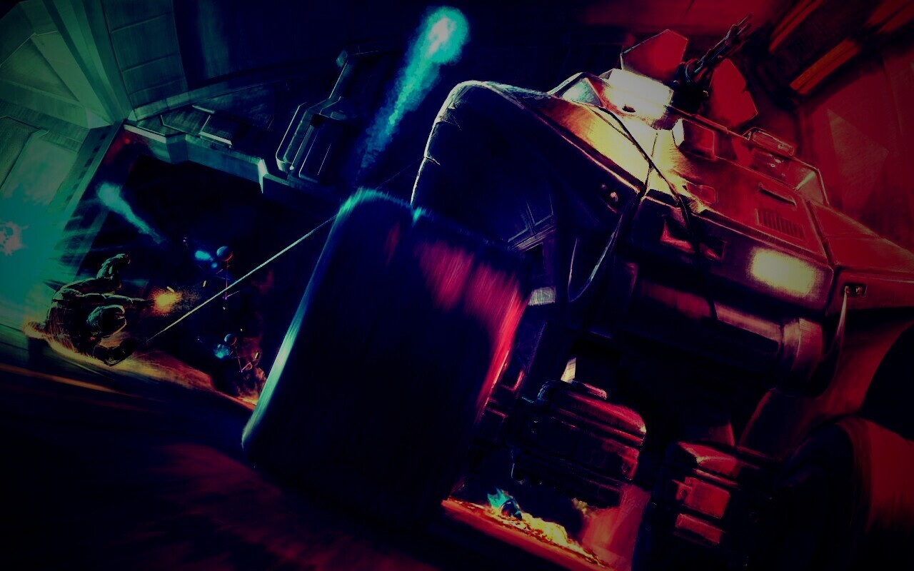 Погоня в Halo обои