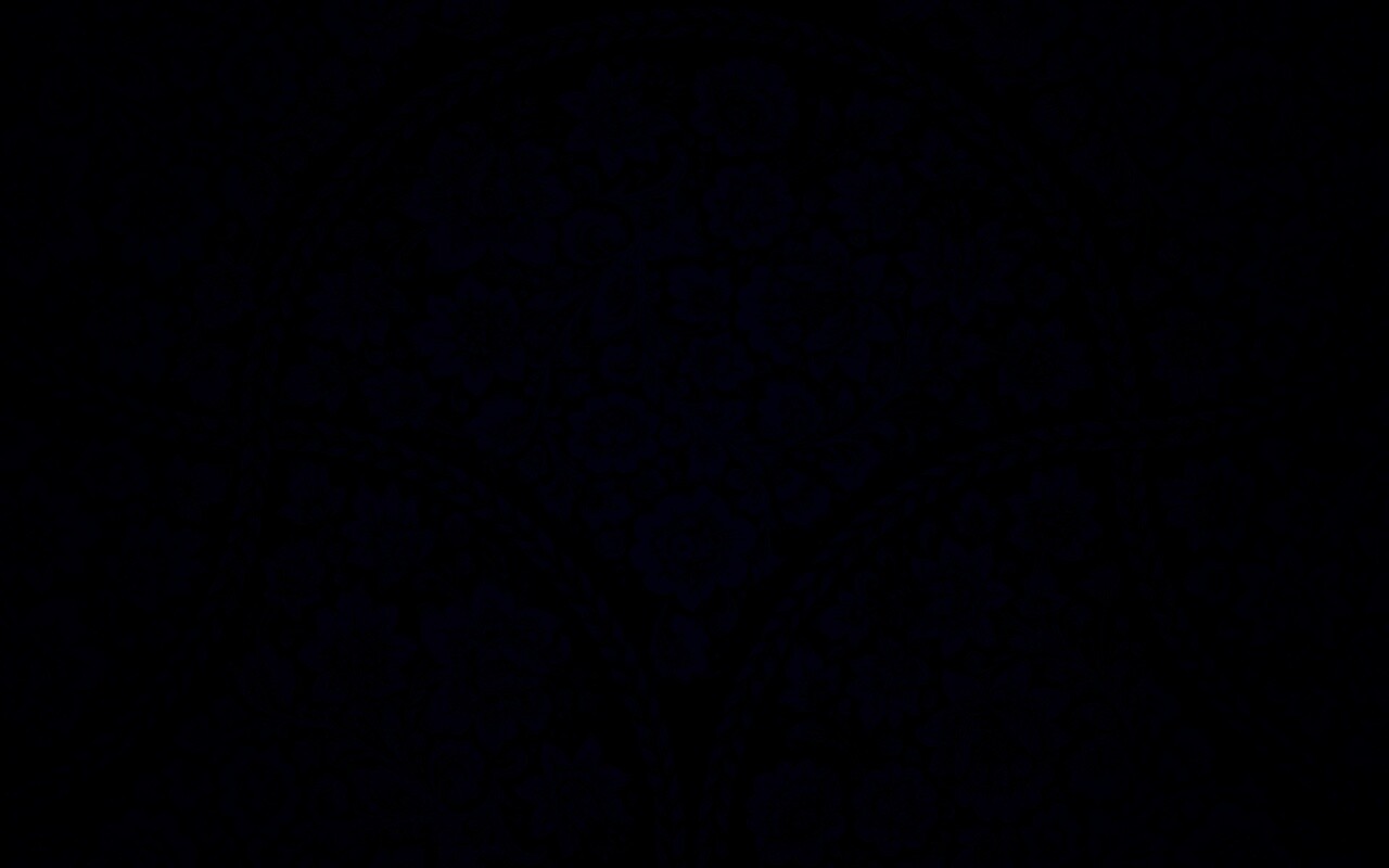 Черный цветастый узор под хохлому обои