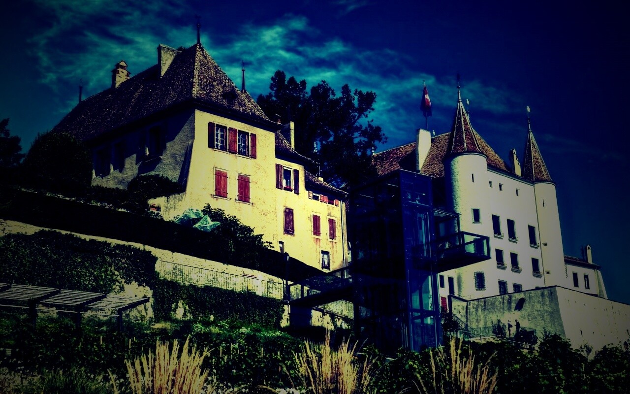 Дома с своеобразной архитектурой обои