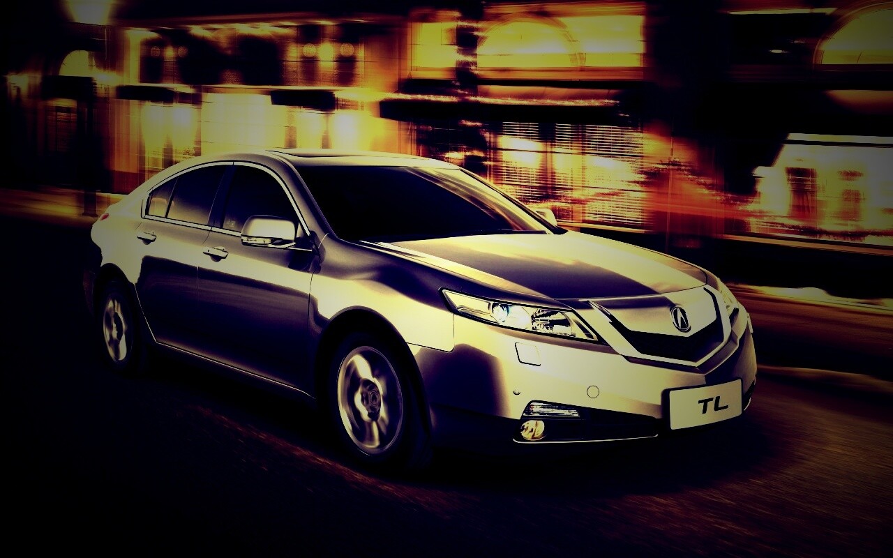 Acura в движении обои