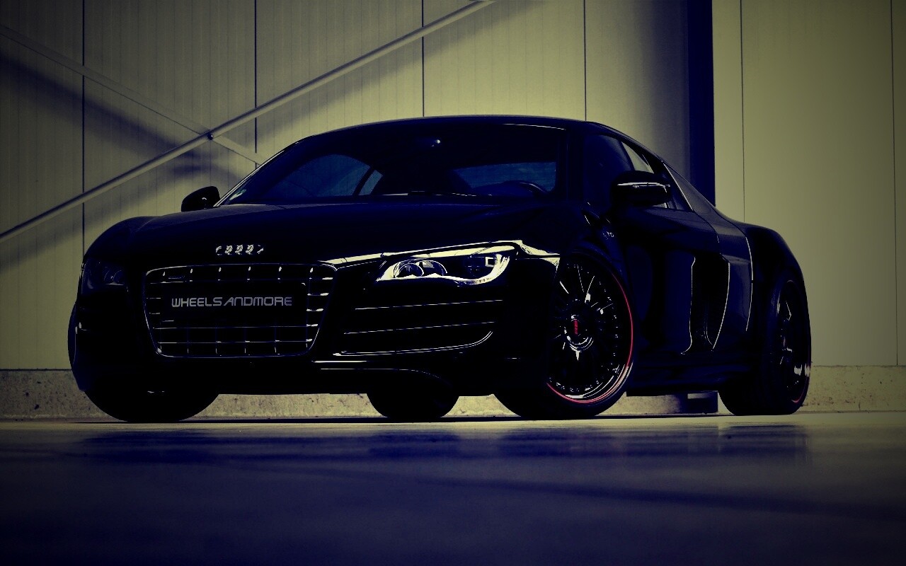 Audi черного цвета обои