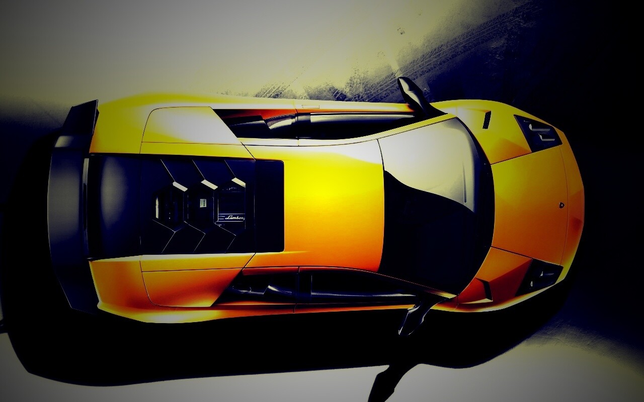 Ламборджини вид сверху обои