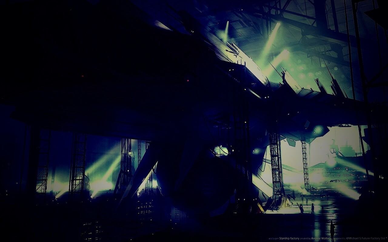 Сборка космического корабля обои