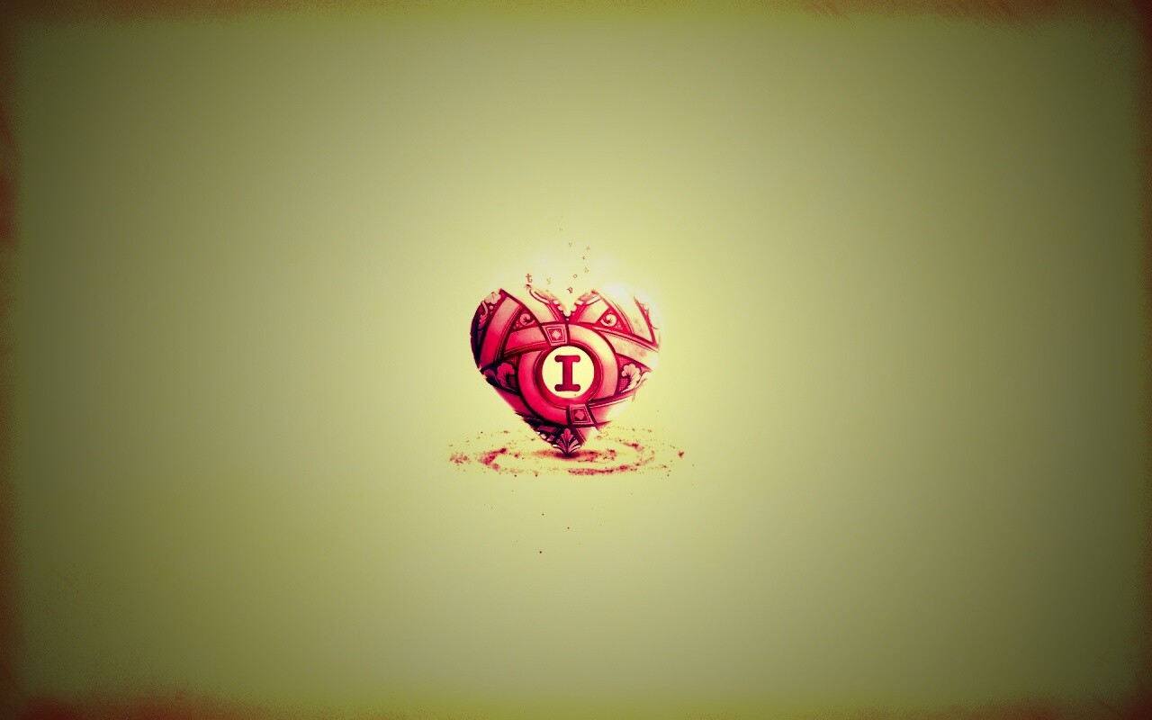 Креативное минималистичное сердце обои