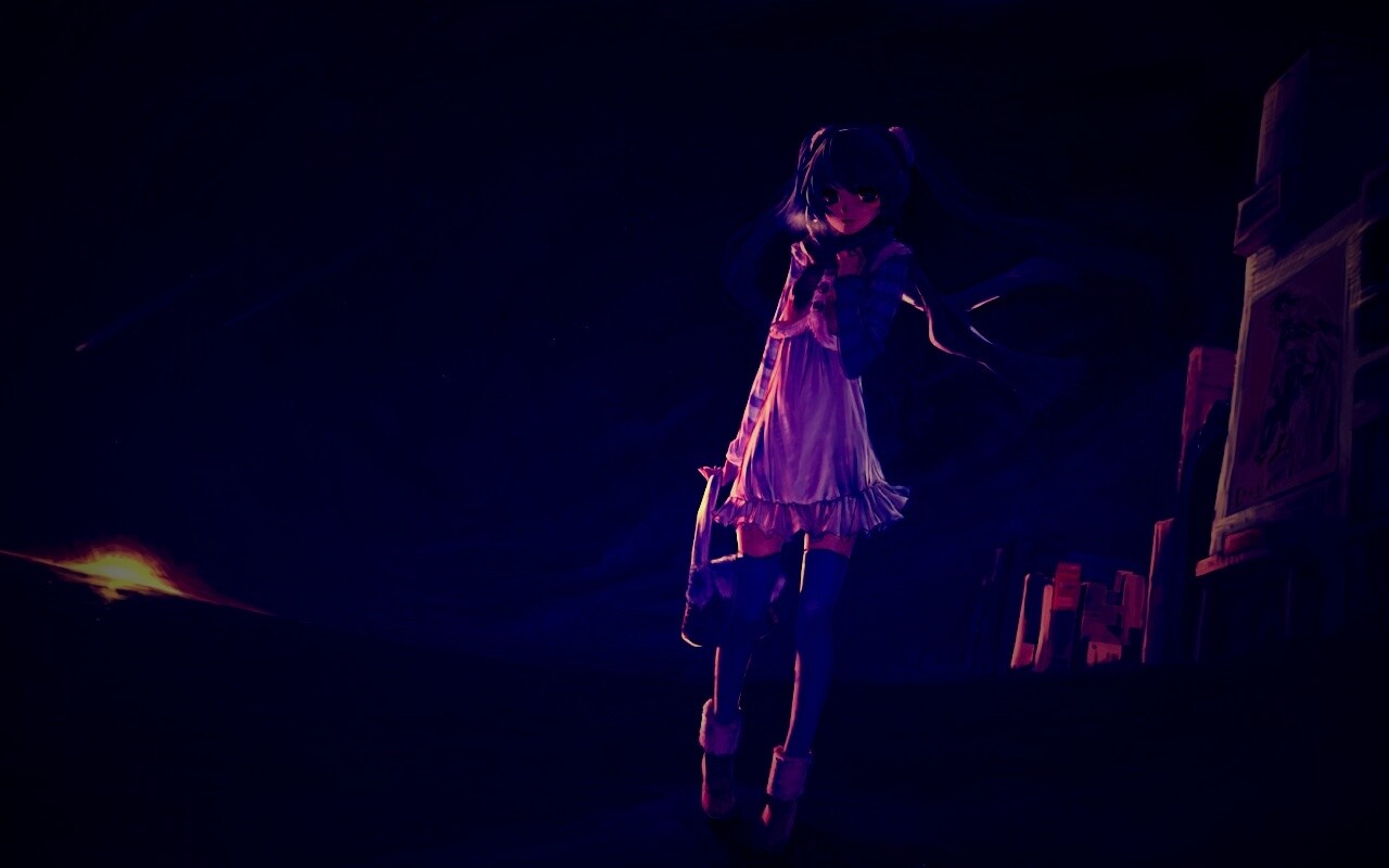 Девочка уходит из города обои