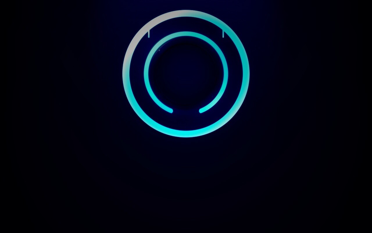 Диск из Tron на черном фоне обои