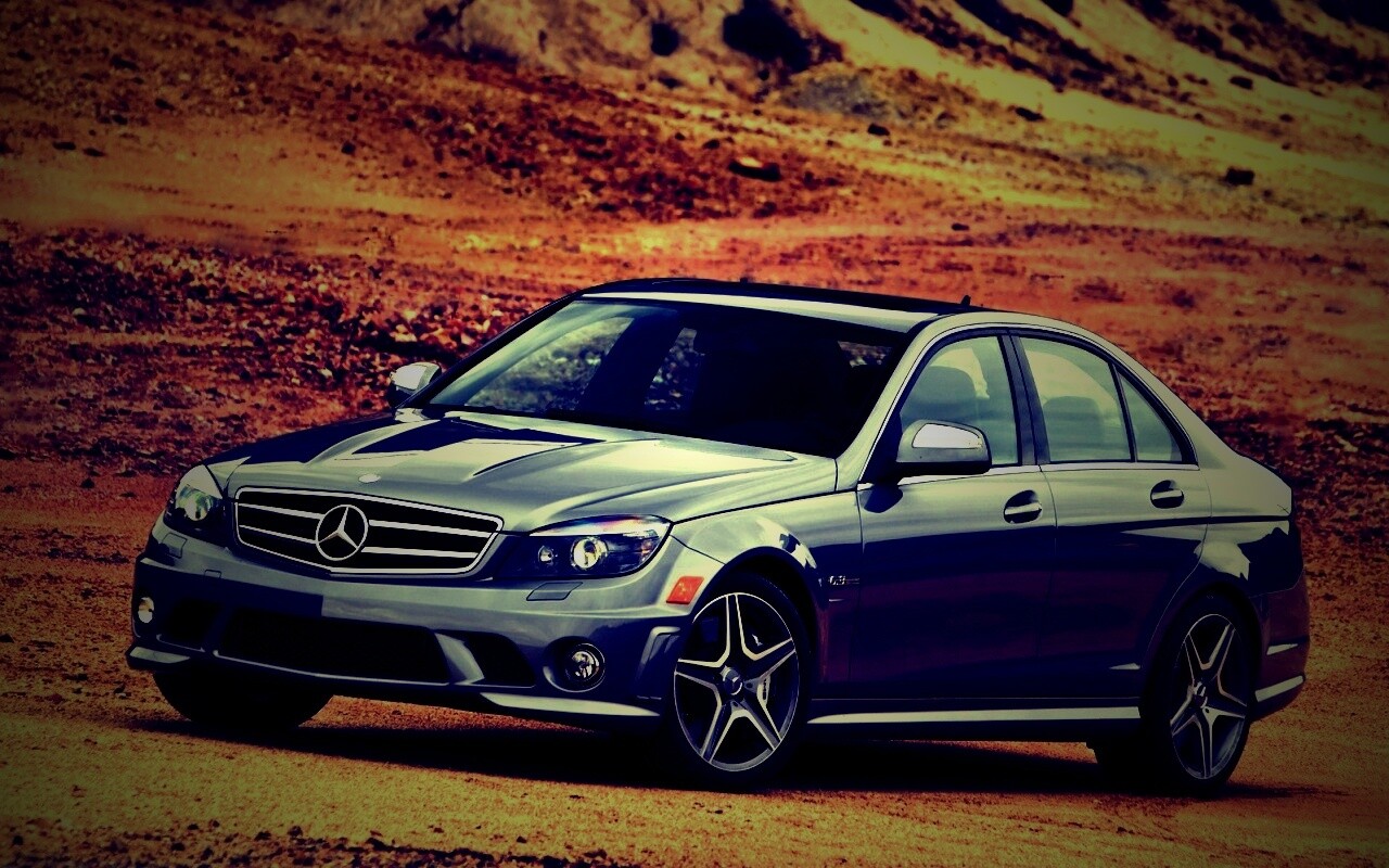 Мерседес в карьере обои