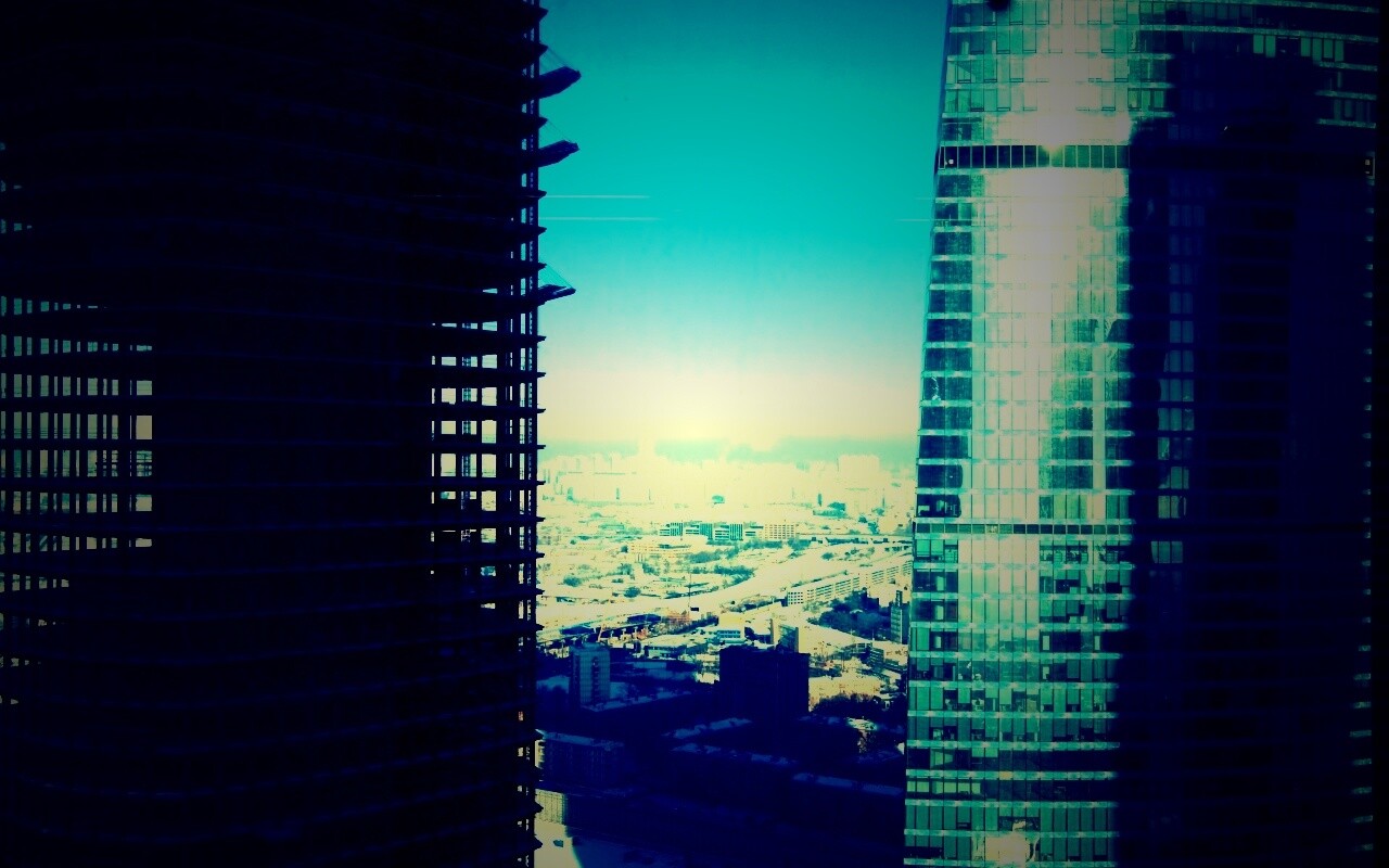 Строительство небоскреба в Москве обои