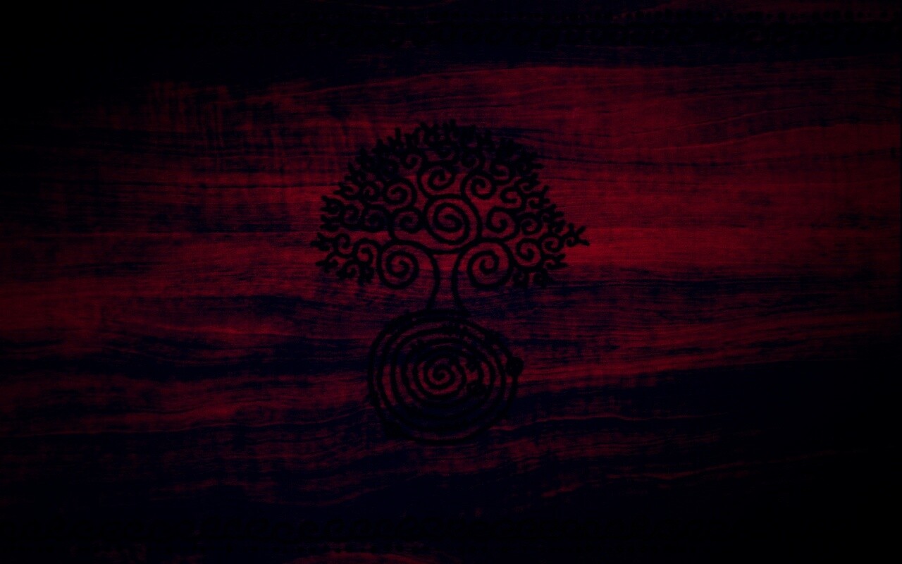 Выжженный рисунок дерева обои