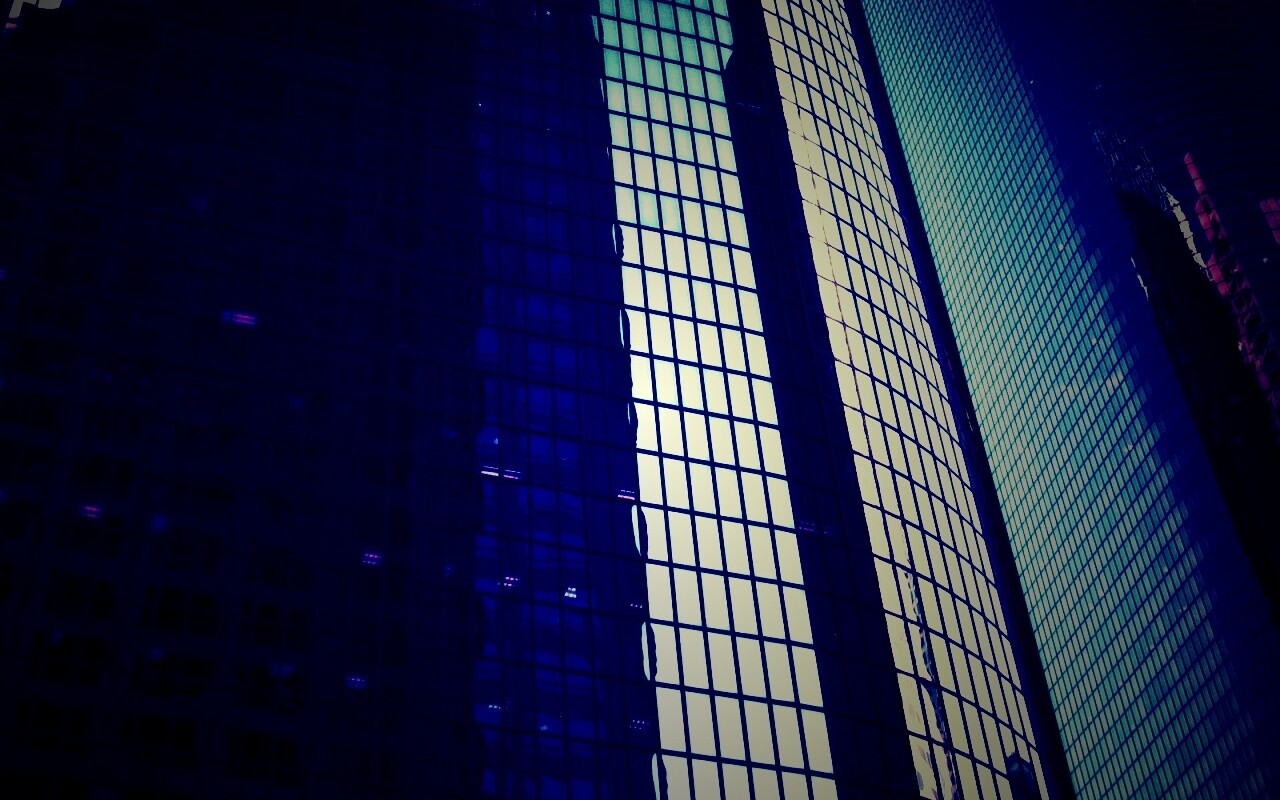 Стеклянная стена небоскреба обои