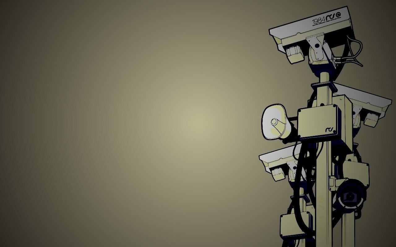 Недремлющее око камер наблюдения обои