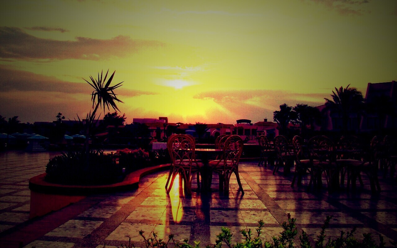 Закат в Хургаде обои