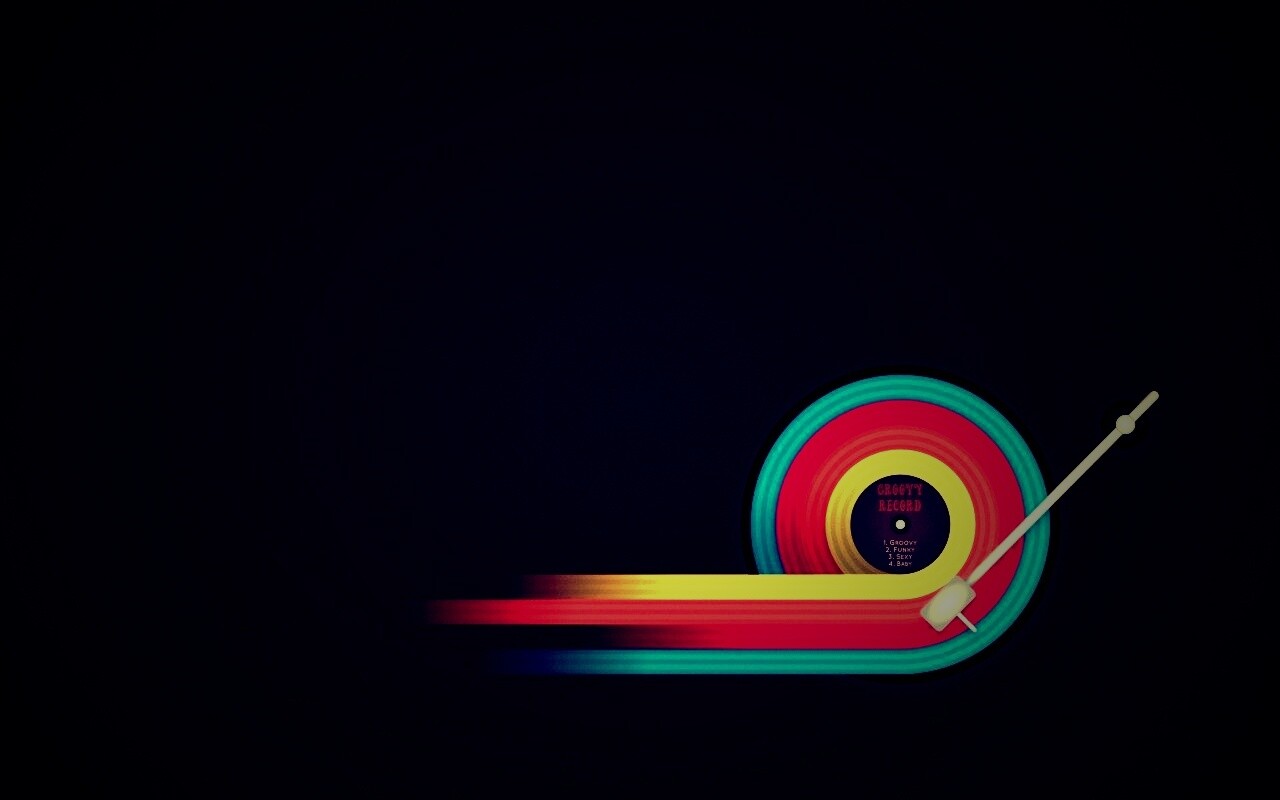 Пластинка в стиле минимализма обои