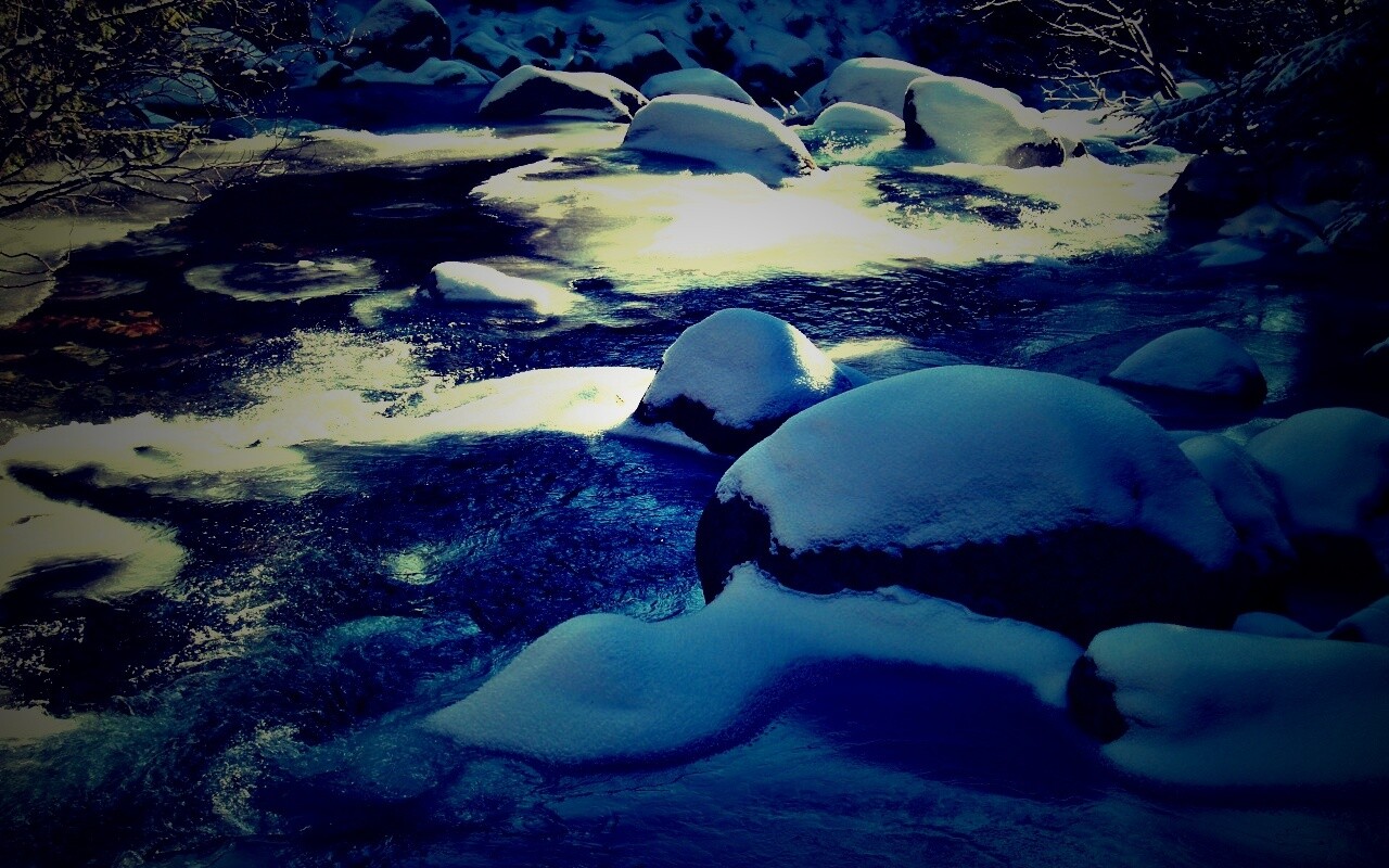 Замёрзжая речка обои