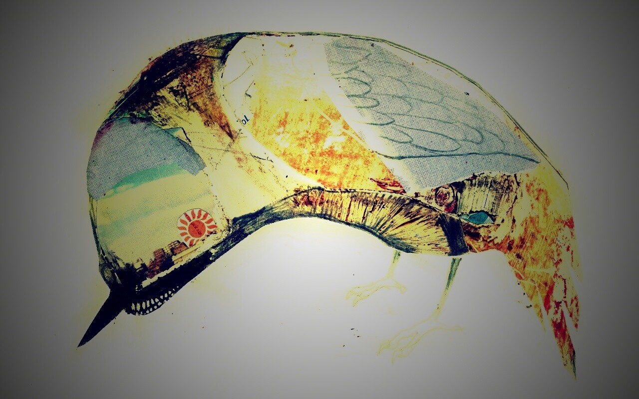 Аппликация Стефана Томпсона "Птица" обои