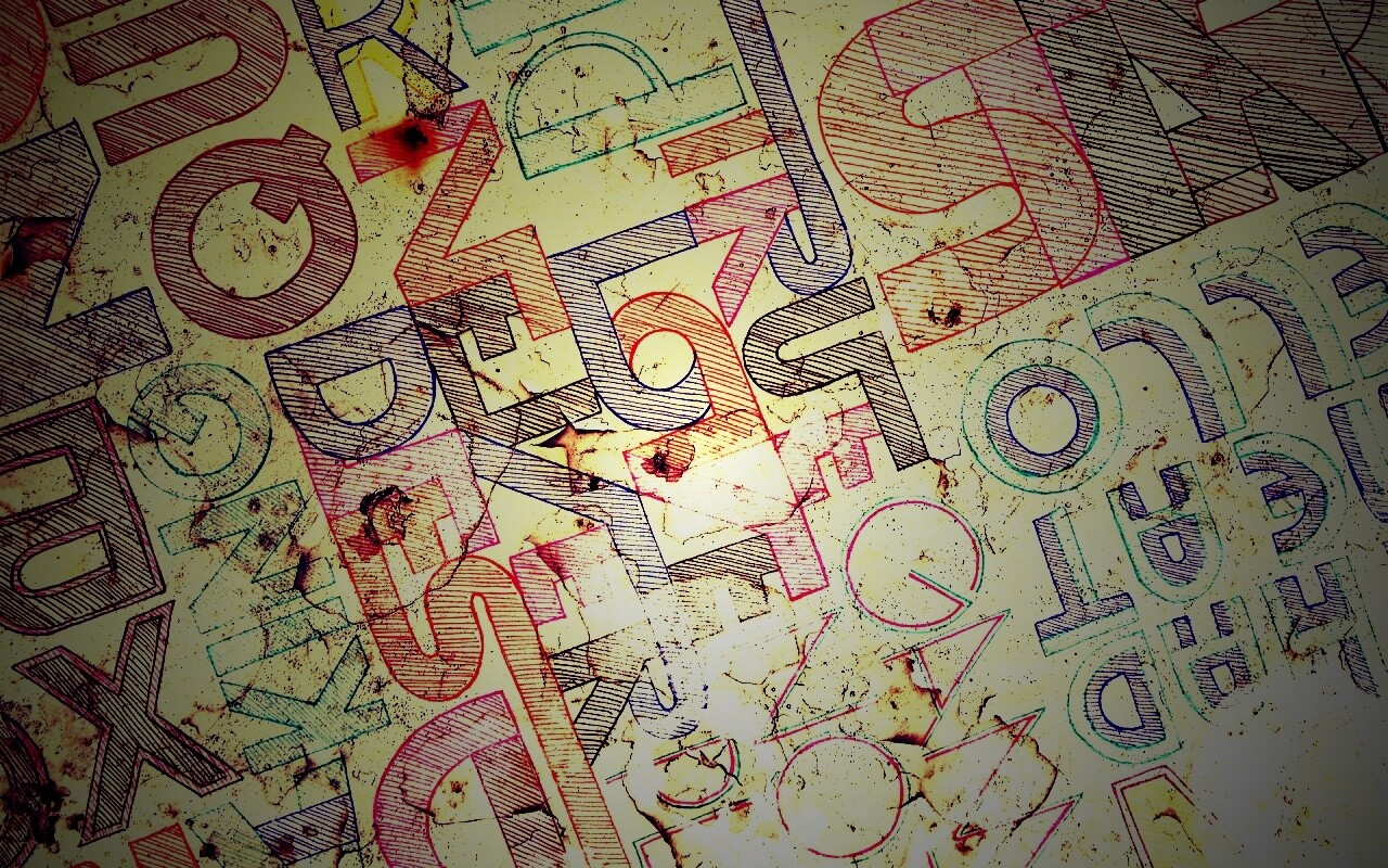 Буквы и надписи обои