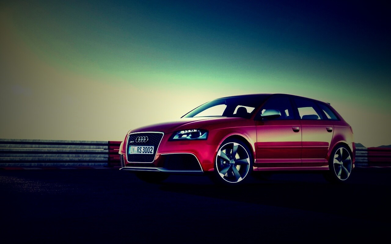 Фотосессия Audi RS3 на треке обои