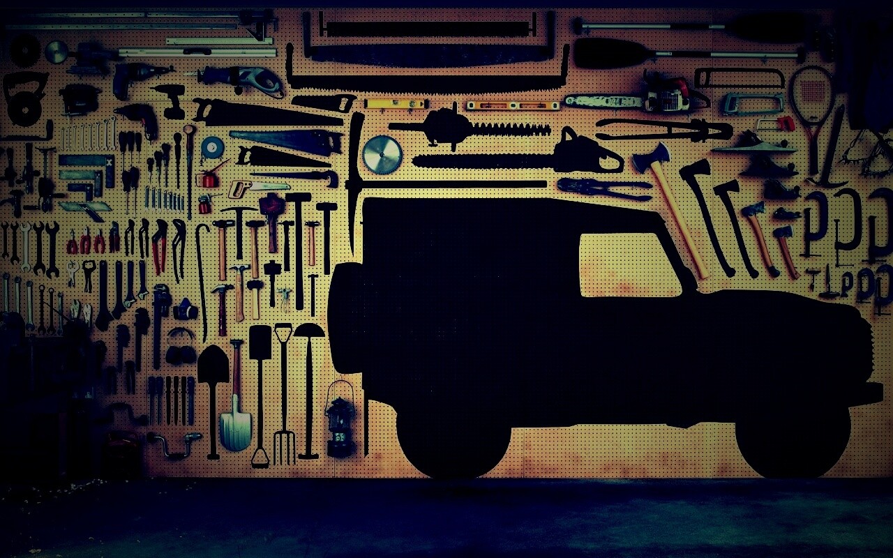 Типичный гараж обои