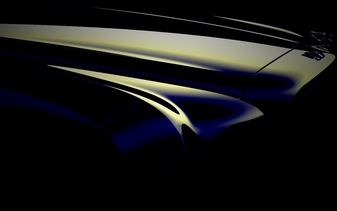 Капот чёрного авто обои