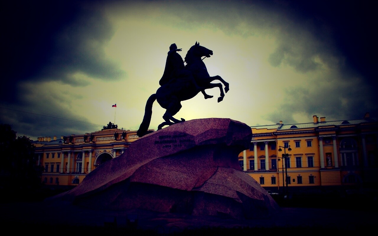 Медный Всадник в Питере обои
