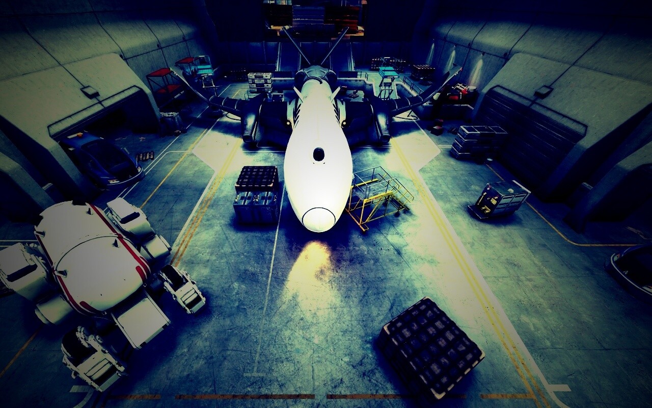 Ангар из игры Brink обои