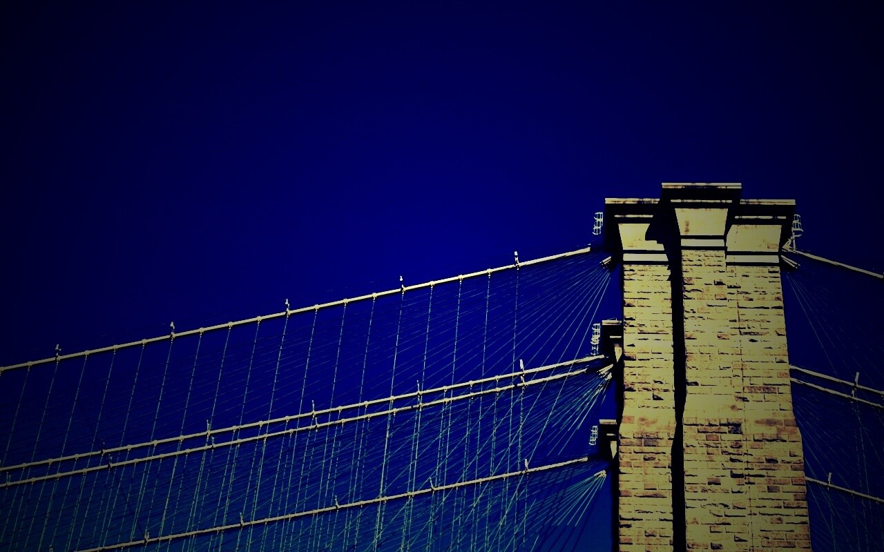 Одна из арок Бруклинского Моста обои