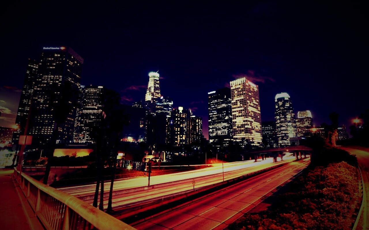 Ночной город обои