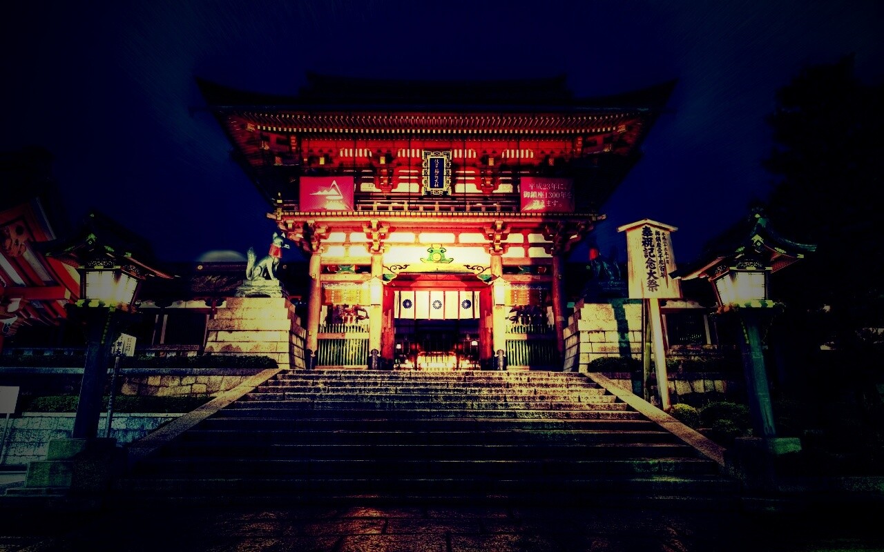 Китайский храм обои