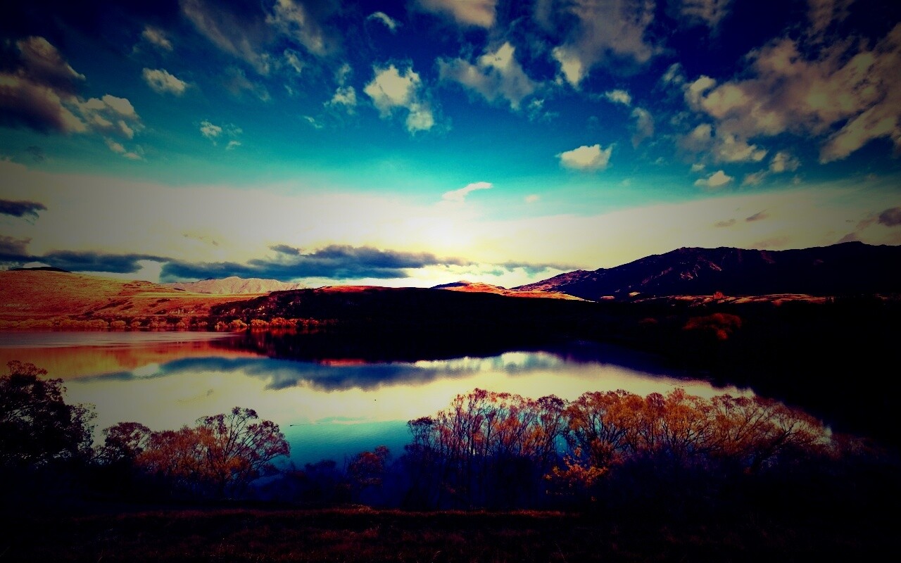 Живописное озеро обои