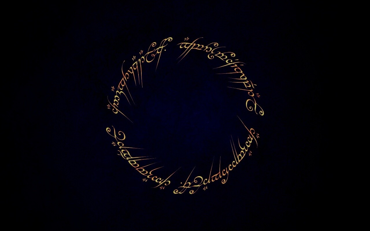 Кольцо всевластья - узор обои