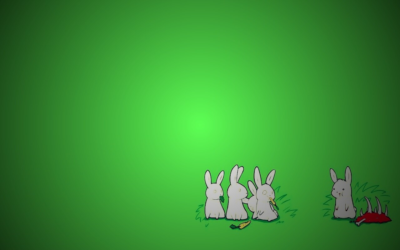 Заяц-каннибал обои