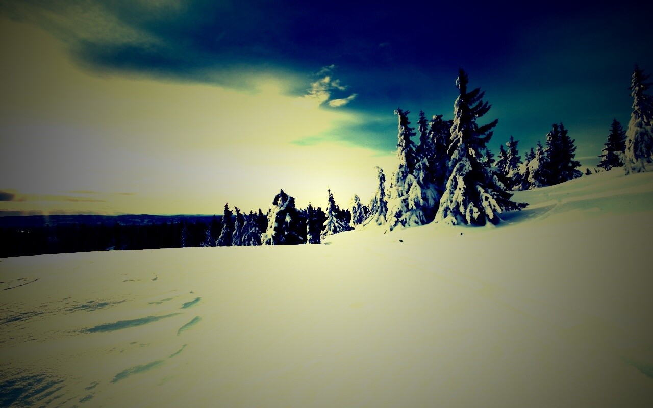 Зимние просторы обои