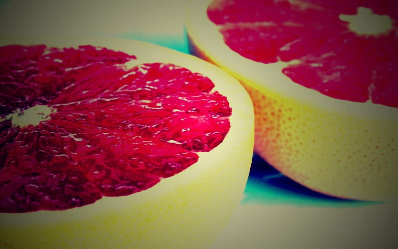 Грейпфрут в разрезе обои