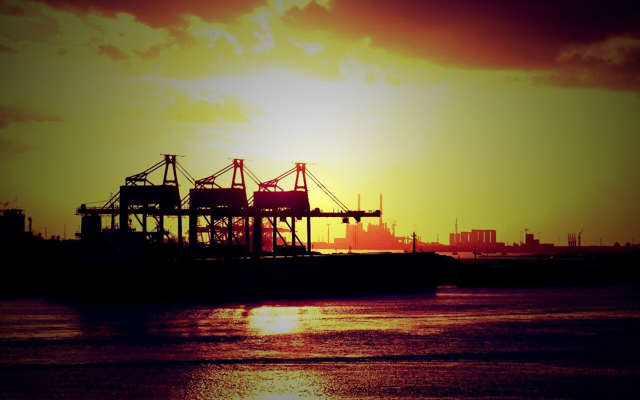 Грузовой порт обои