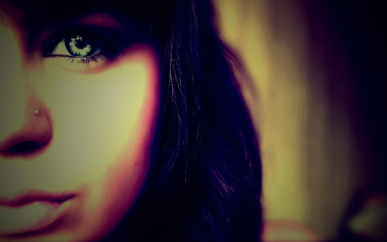 Лицо крупным планом обои