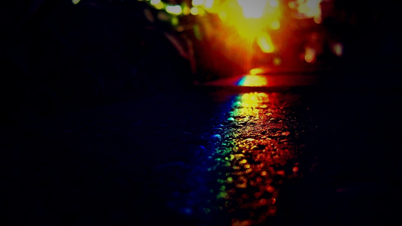 Макро радуга на камне обои