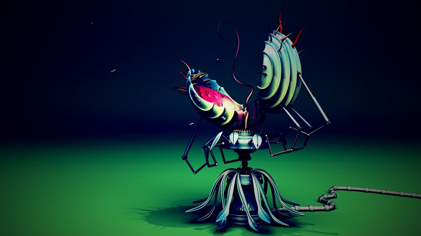 Механическая венерина мухоловка обои