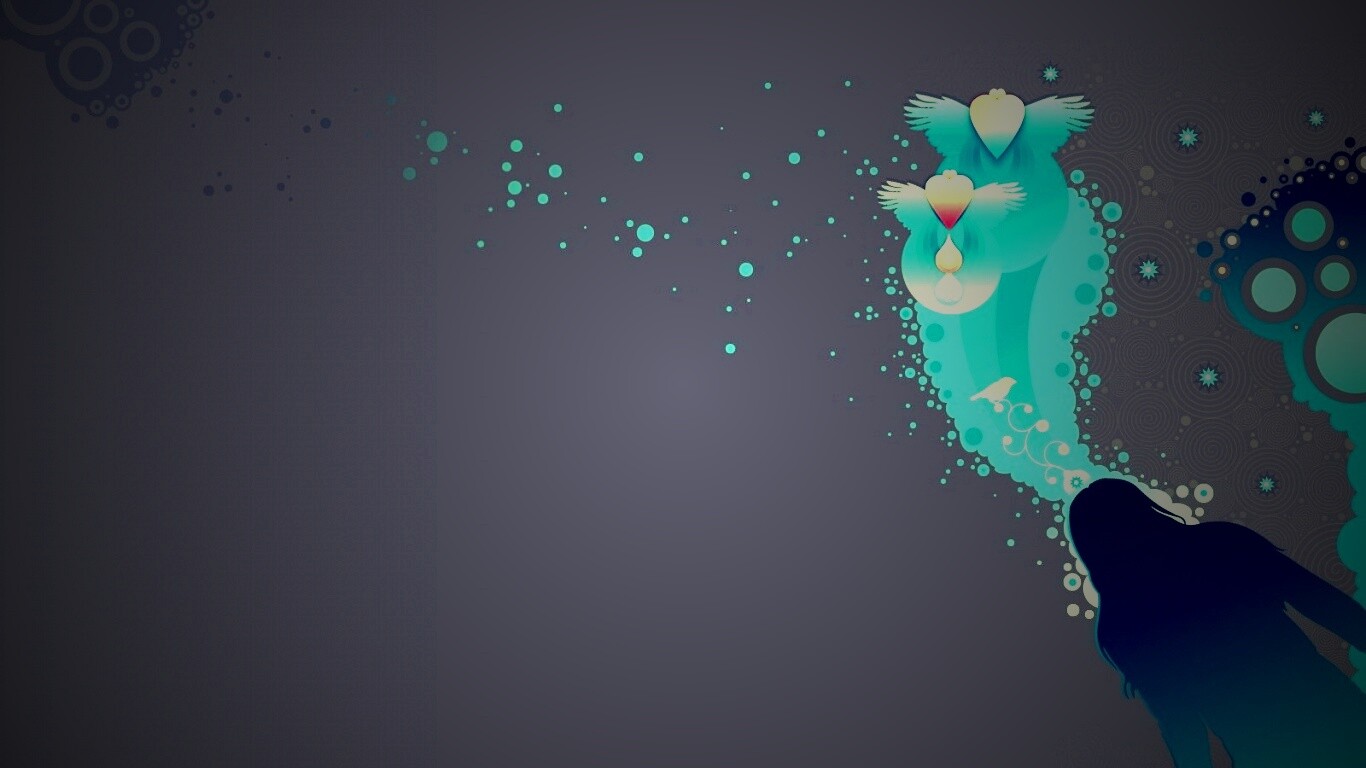 Мысли влюбленной девушки обои