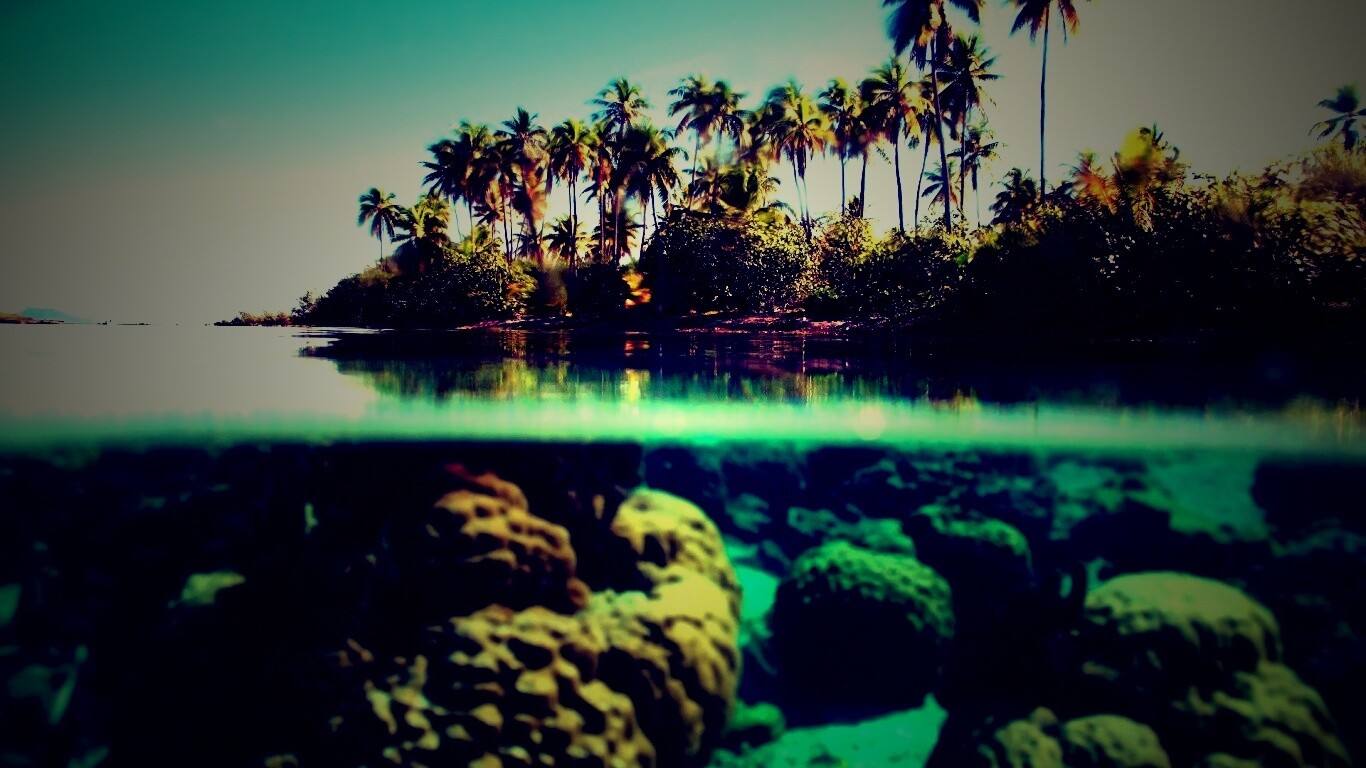 Из-под воды обои