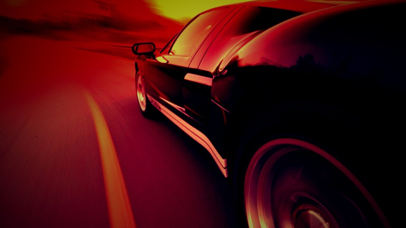 Авто на повороте обои