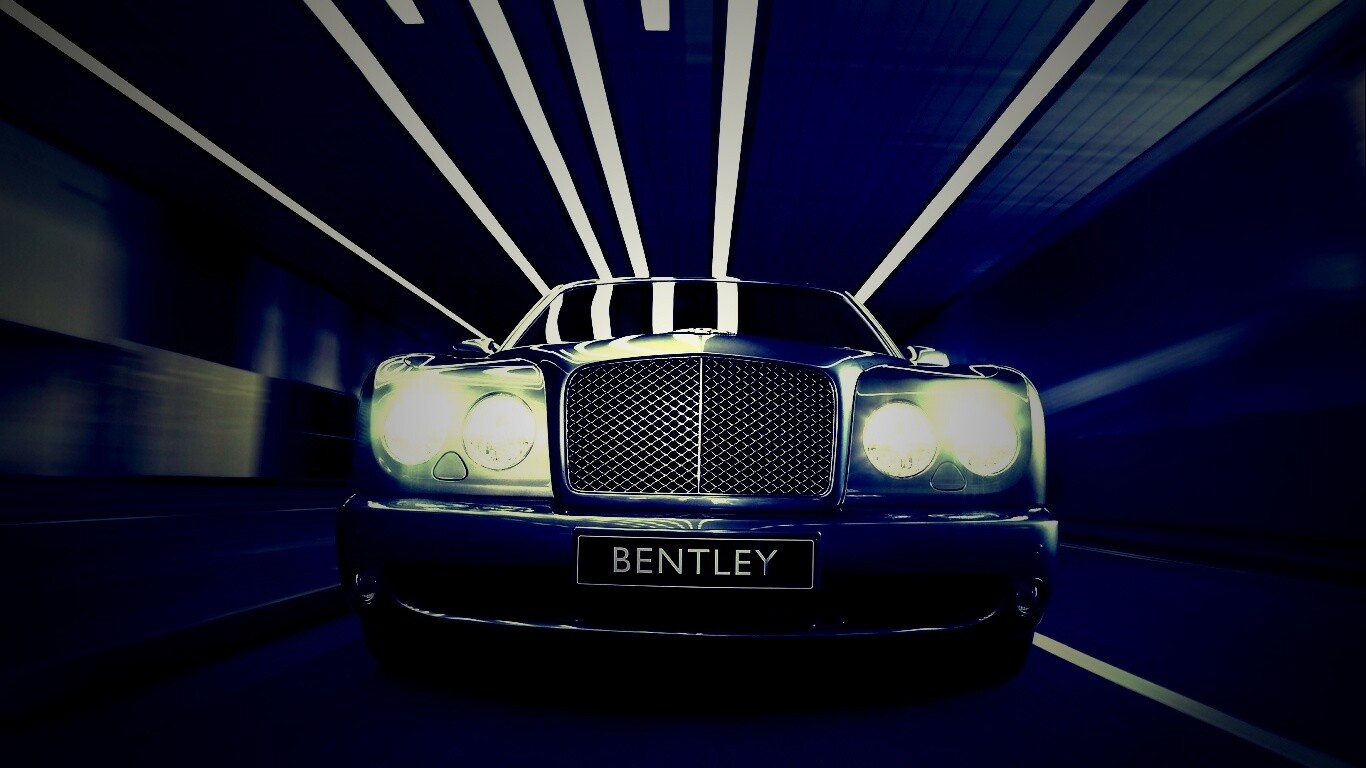 Бентли в тоннеле обои