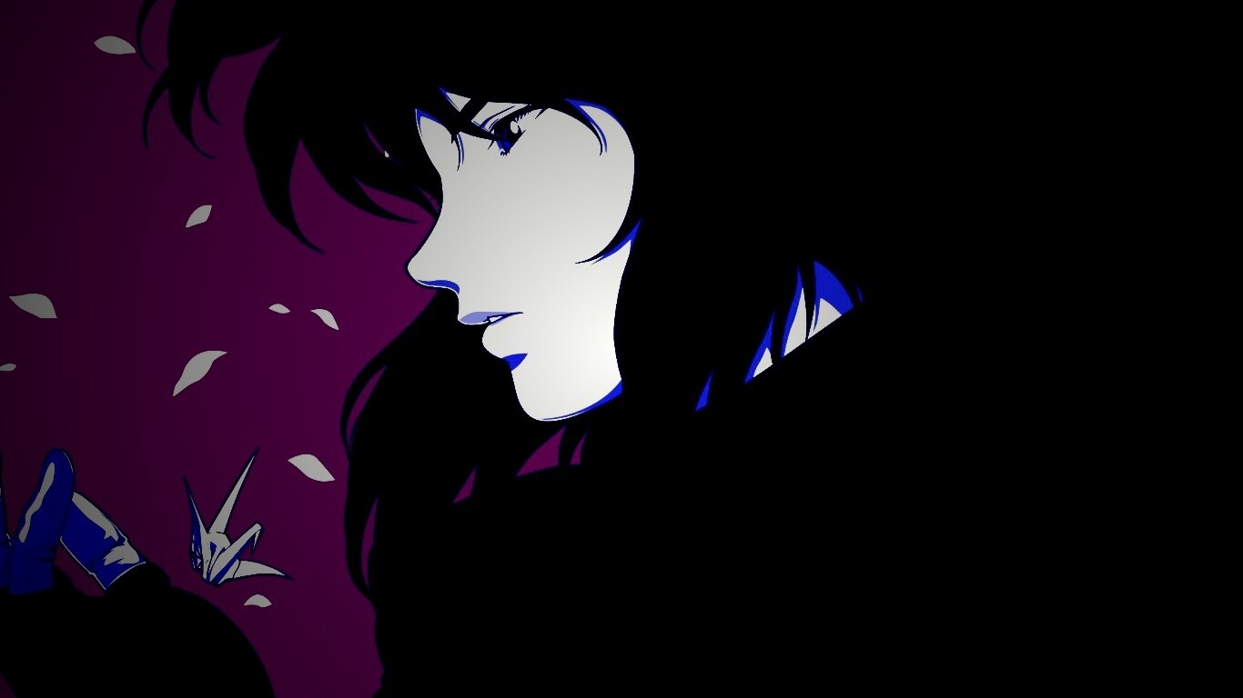 Девушка делает оригами обои