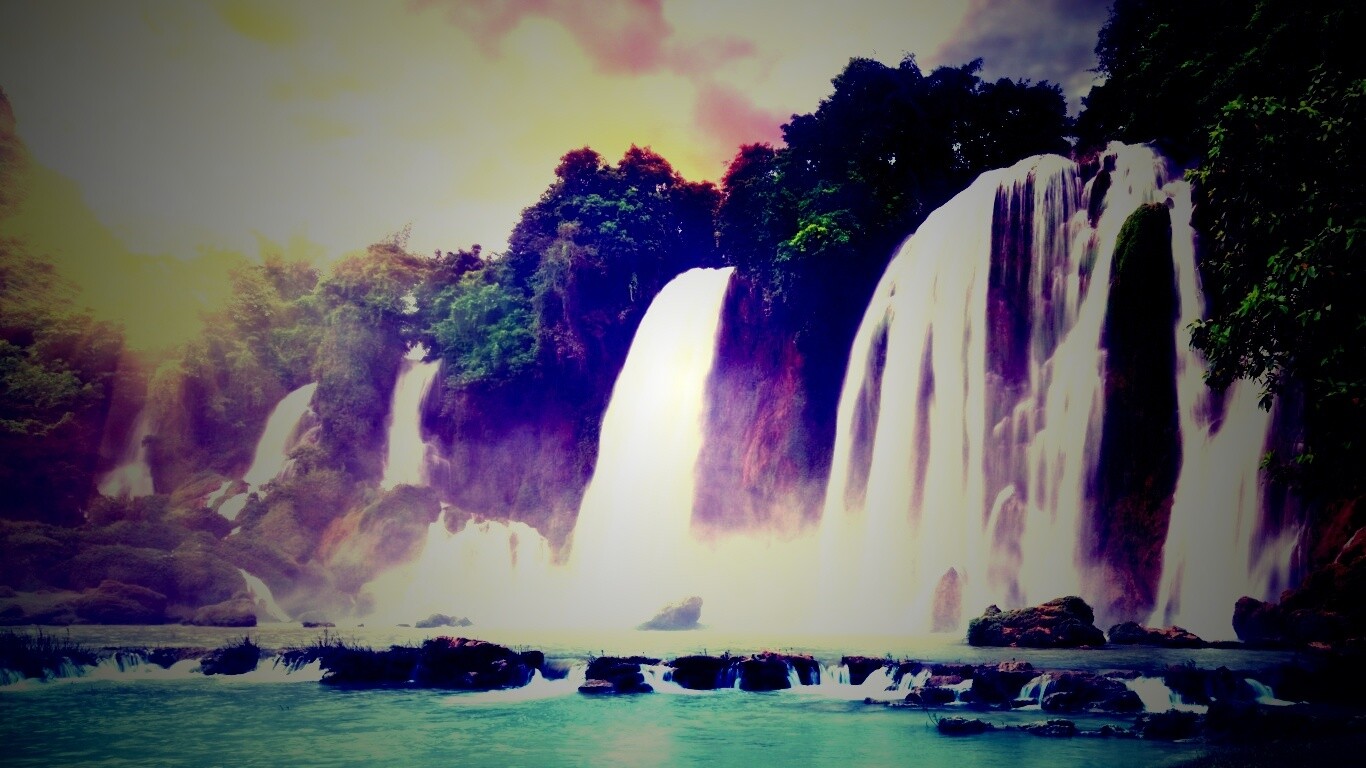 Водопады в джунглях обои