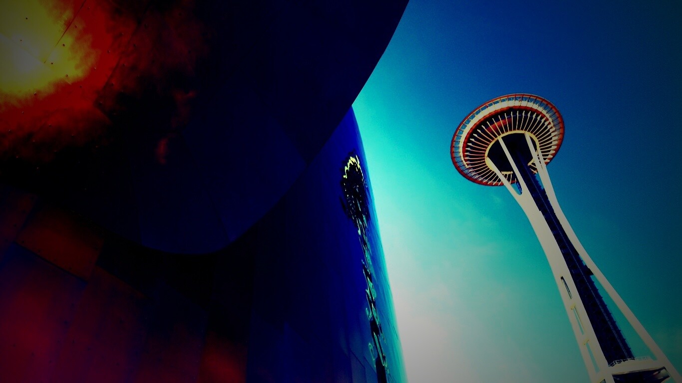 Space Needle Tower обои