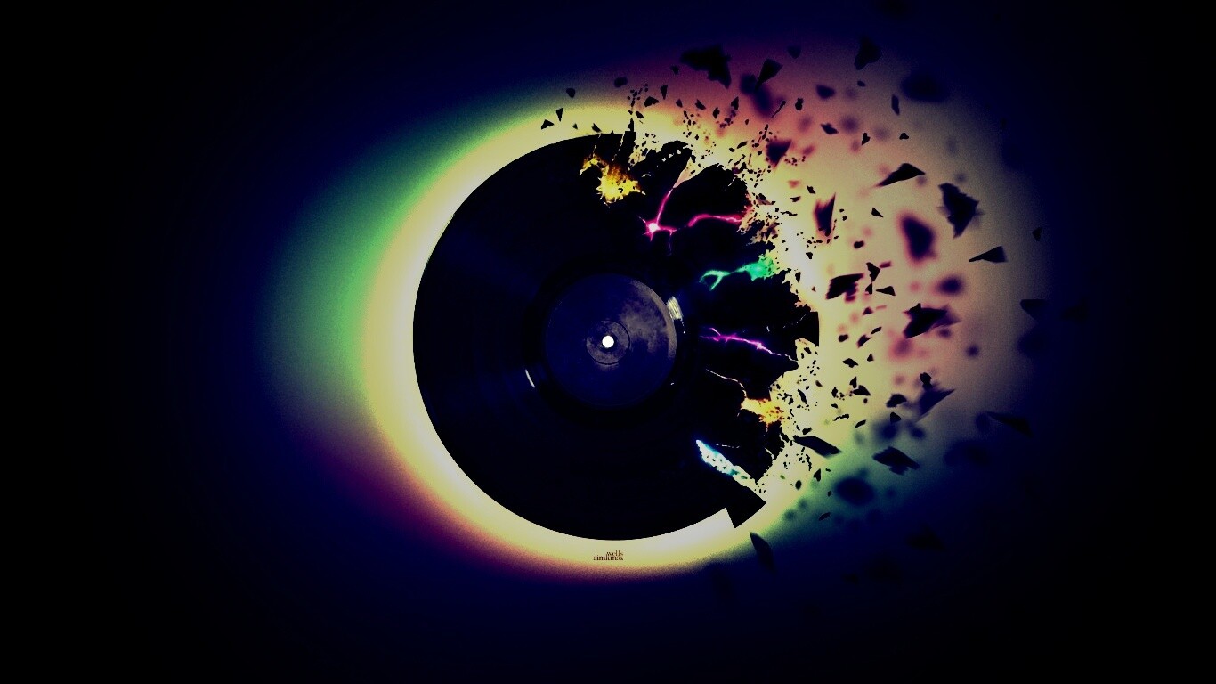 Разрывающийся винил обои