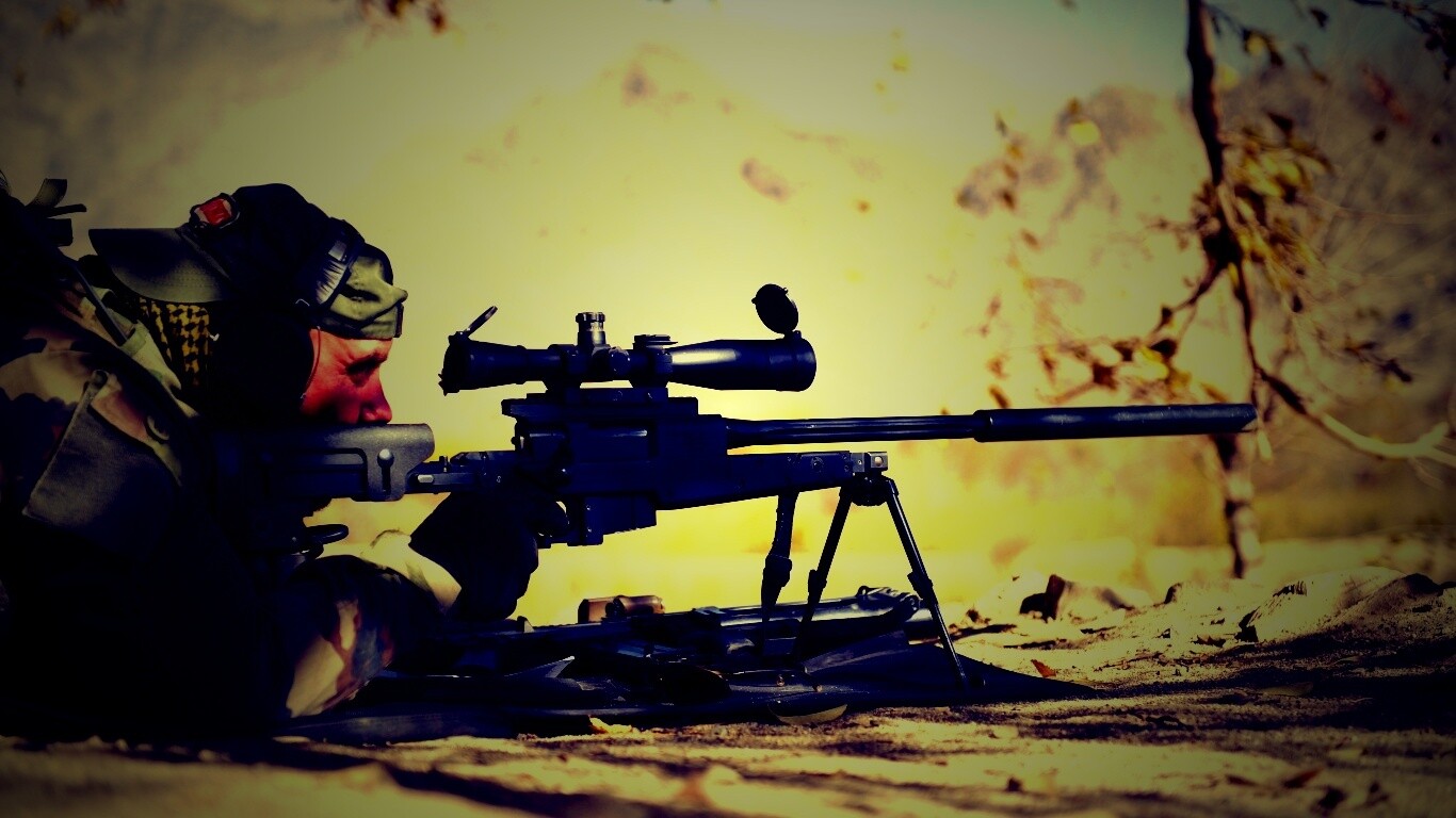 Стрелок в засаде обои