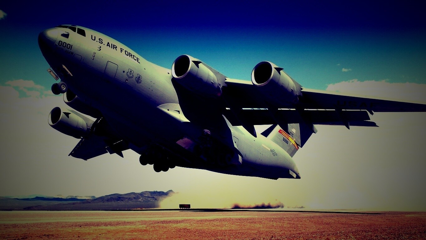 Транспортный самолет воздушных сил США обои